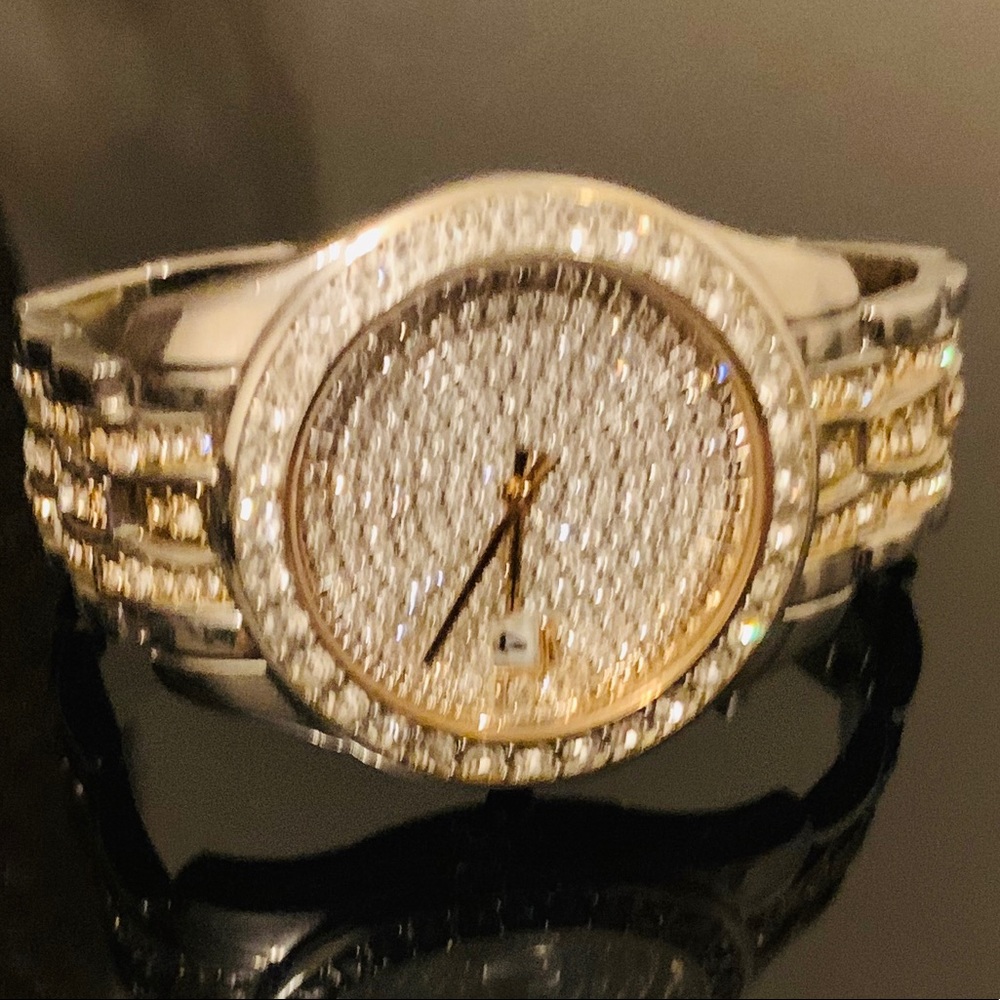 Stainless Steel Mineral Crystal Watch - Picture 2 of 2
